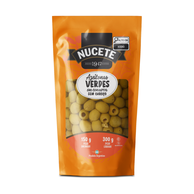 Azeitona Verde sem caroço 150g